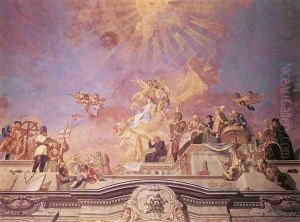 The Four Faculties detail- geography, mechanics 1781