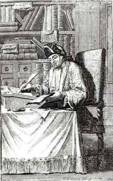 Portrait of Cyrano de Bergerac 1619-55 from an edition of his New Works - view 1
