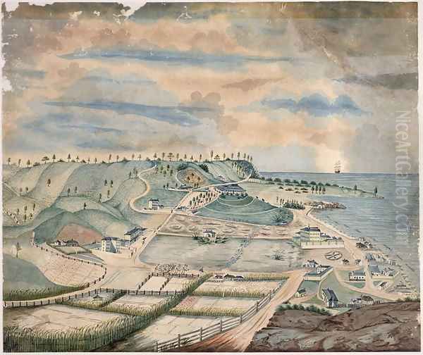 Settlement at Norfolk Island, c.1835 - view 1