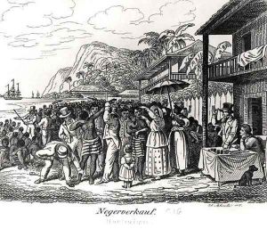 Slave Market in Martinique by Albert Schule