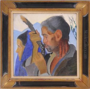 The Flute Player by Joseph Stella