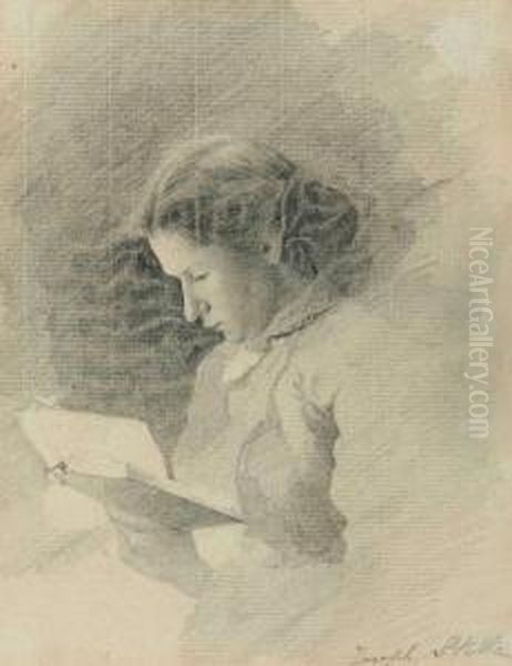 Ellis Island, Young Woman Reading - view 1