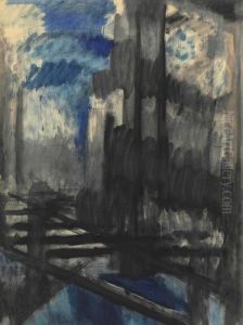 Futurist Cityscape by Joseph Stella