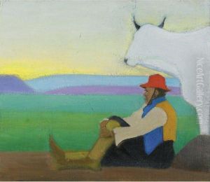 The Red Hat by Joseph Stella