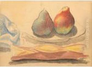 Still Life With Pears And Bread