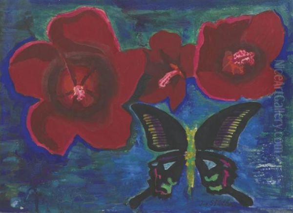 Flowers And Butterfly - view 1