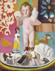 Still Life With Putto And Figurines