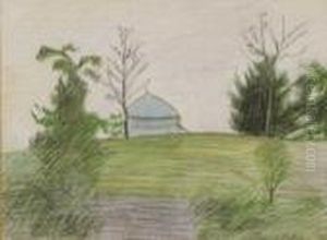 Dome Over The Hill by Joseph Stella