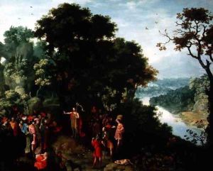 St. John Preaching in the Wilderness by Pieter Schoubroeck