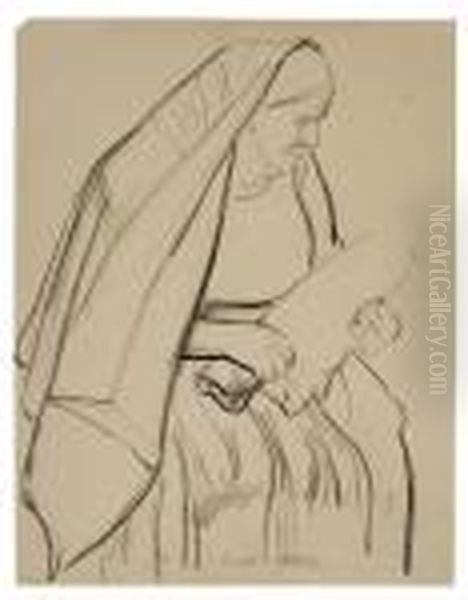 Woman With A Bundle - view 1
