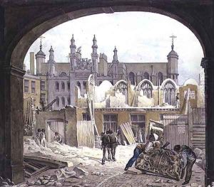 Blackwell Hall, King Street, Cheapside, 1820 by Robert Blemell Schnebbelie