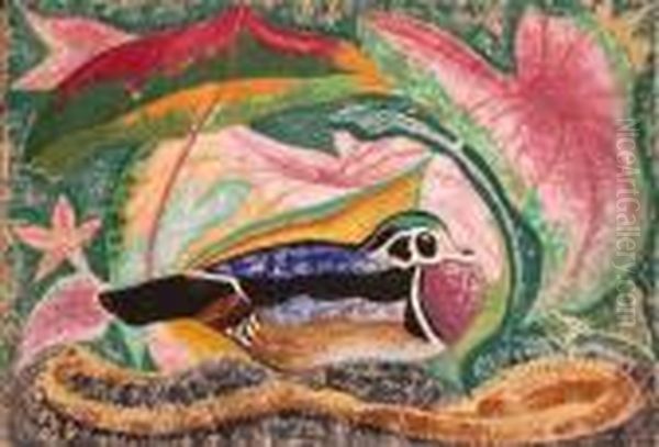 Waterlily And Woodduck - view 1