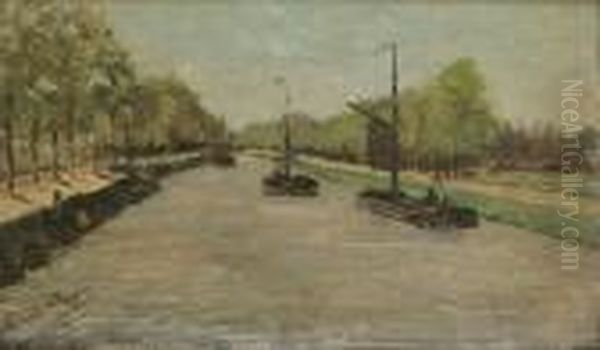 Le Canal De La Campine-avril - view 1