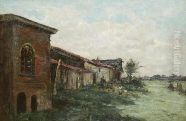 'oude Halte / Hasselt' Canvas. Signed 'romain Steppe / Impression' - view 1