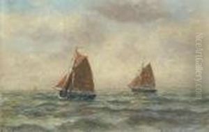Yachts On A Calm Sea by Romain Steppe