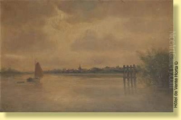 Coucher De Soleil Sur L'escaut - view 1