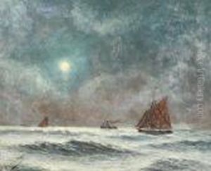 Yachts At Moonlight