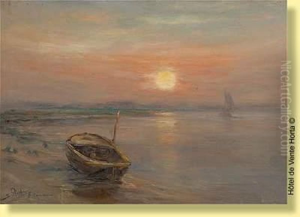 Coucher De Soleil A Maree Basse - view 1