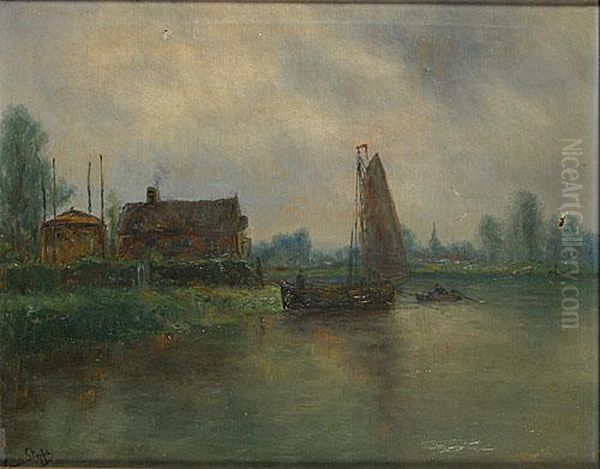 Barque De Peche Sur L'escaut - view 1