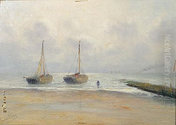 Zeilboten Aan Het Strand. - view 1