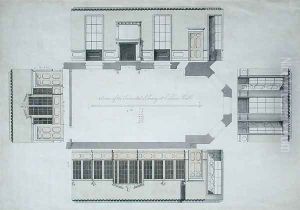 Section of the Intended Library at Cobham Hall, Kent