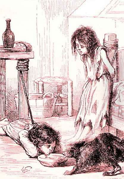 The Pitiful Children, illustration from LAnnee Illustree, 1868 - view 1