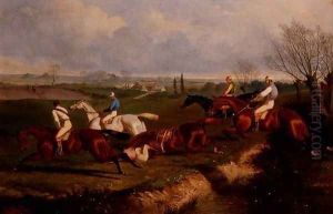 Jumping the Brook by John Sturgess