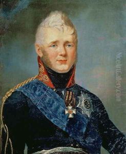 Portrait of Emperor Alexander I 1777-1825 by Stepan Semenovich Shchukin