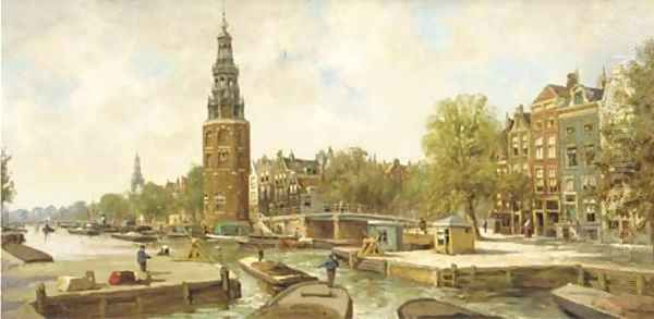View on the Montelbaanstoren, Amsterdam - view 1