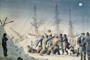 Incidents on a Trading Journey- Men Playing Football on Board HMS Terror, 1836 Incidents on a Trading Journey- Men Playing Football on Board HMS Terror, 1836