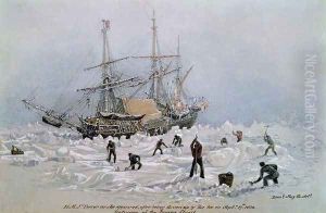 Incidents on a Trading Journey-HMS Terror as she Appeared After Being Thrown Up by the Ice in Frozen Channel, September 27th 1836 by Lieutenant Smyth