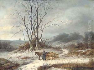 The broken cart by Christian Andreas Schleisner