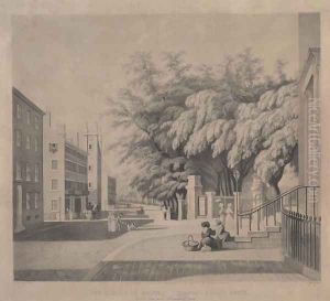 Corner of Park Street and Tremont Street, Boston, 1843 by Sharp, William