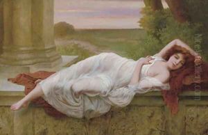 A Reclining Beauty by Vincent G. Stiepevich