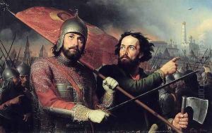 The National Uprising of Kuzma Minin d.1616 and Count Dmitry Pozharsky 1578-1642 1850