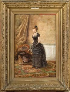 Elegante Dans Un Interieur