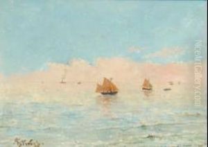 Voiliers Et Vapeur by Aime Stevens