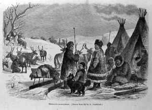 Samoyede Encampment, from The History of Mankind by Prof. Friedrich Rayzel, pub. in 1904 by Sundblad, Gustav