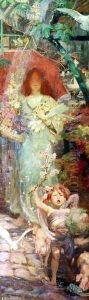 Gentle Spring brings her Garden Stuff to Market, c.1896 by Amy Sawyer