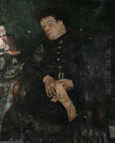 Portrait Of A Woman Sleeping - view 1