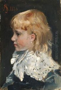 Portrait D'enfant, 1880 by Aime Stevens