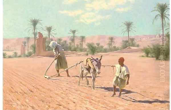 Ploughing the land - view 1