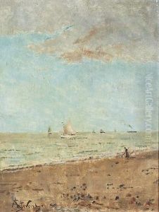 Sommerliche Kustenpartie. by Aime Stevens