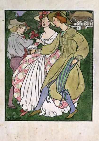 Rustic Couple Dancing - view 1
