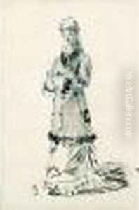 Portrait De Femme En Pied by Aime Stevens