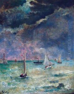 La Sortie Du Port by Aime Stevens