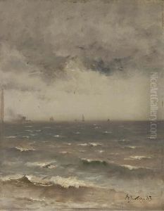Temps De Brise Au Large Du Havre by Aime Stevens
