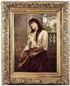 Jeune Femme A La Mandoline Jeune Femme A La Mandoline