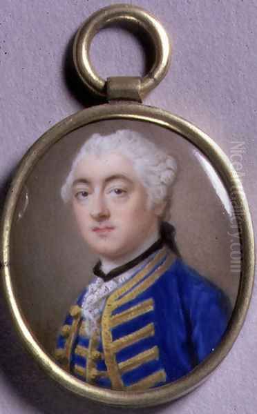 Portrait Miniature of a Man in Blue, 1756 - view 1