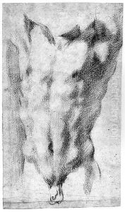 A Male Torso, after the Antique by French School